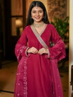 Lavanya The Label Embellished V-Neck Maxi Ethnic Dress - Image 2