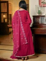 Lavanya The Label Embellished V-Neck Maxi Ethnic Dress - Image 4