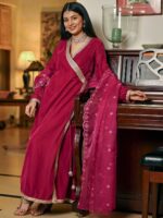 Lavanya The Label Embellished V-Neck Maxi Ethnic Dress - Image 5