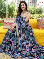 Lavanya The Label Floral Printed Ready to Wear Lehenga & Blouse With Dupatta - Image 5