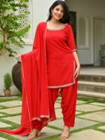 Lavanya The Label Regular Sequinned Kurta & Patiala With Dupatta - Image 5