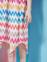 pspeaches Girls Geometric Printed Fit & Flare Midi Dress - Image 6