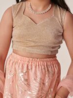 pspeaches Girls Printed Ready to Wear Lehenga & Blouse With Dupatta - Image 2