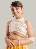 pspeaches Girls Printed Ready to Wear Lehenga & Blouse With Dupatta - Image 2