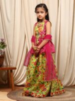 pspeaches Girls Printed Ready to Wear Lehenga & Blouse With Dupatta - Image 4