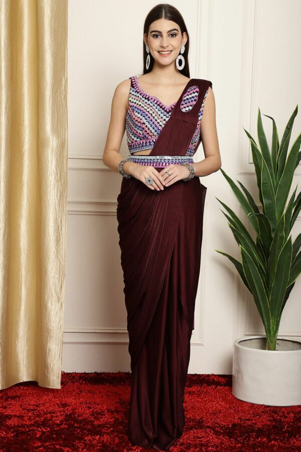 Grancy Embroidered Ready to Wear Saree