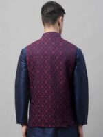 Jompers Men Woven Design Nehru Jacket - Image 4