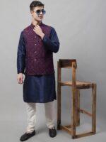 Jompers Men Woven Design Nehru Jacket - Image 6