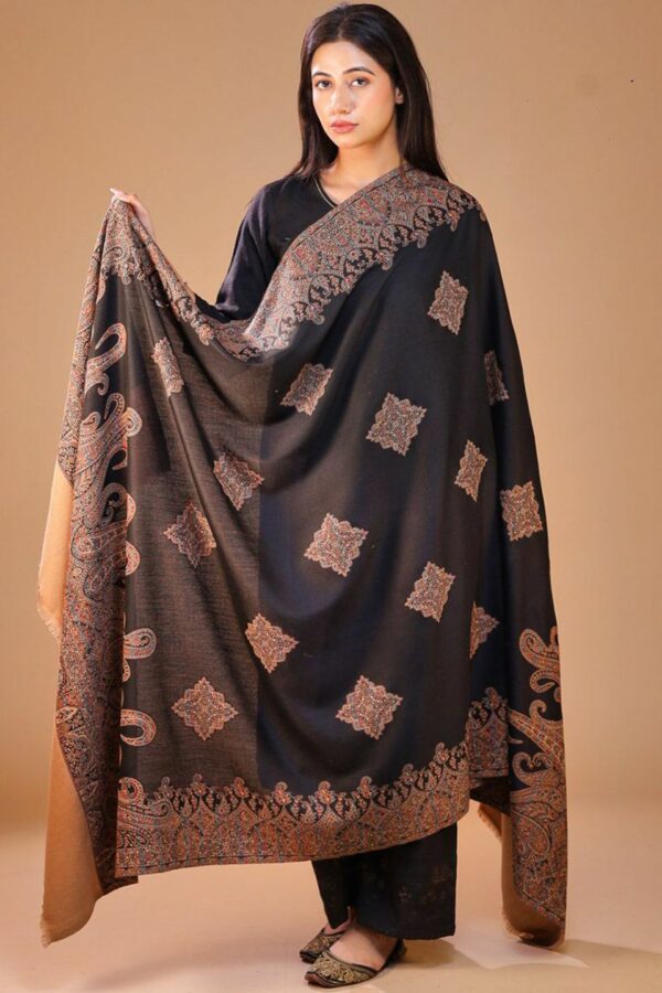 SWI Stylish Women Ethnic Motifs Woven Design Shawl