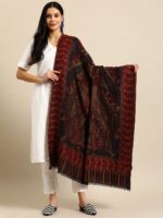 Sangria Women Ethnic Motifs Woven Design Shawl - Image 2