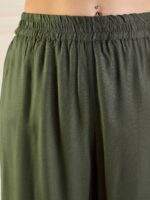 Shae by SASSAFRAS Embroidered Peplum Top With Palazzo Co-Ords - Image 3