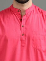 Tallwalker Mandarin collar Cotton Kurta - Image 2