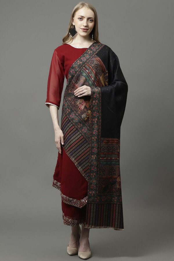 WEAVERS VILLA Women Ethnic Motifs Printed Shawl