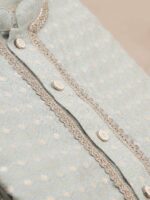 FILORI Woven Design Mandrian Collar Art Silk Jacquard Straight Kurta - Image 6