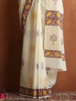 HOC Crafts Hand Block Printed Saree - Image 6
