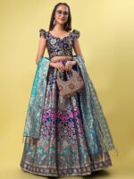 PURVAJA Woven Design Ready to Wear Lehenga & Unstitched Blouse With Dupatta