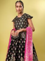 PURVAJA Woven Design Ready to Wear Lehenga & Unstitched Blouse With Dupatta - Image 2