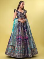 PURVAJA Woven Design Ready to Wear Lehenga & Unstitched Blouse With Dupatta - Image 5