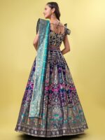PURVAJA Woven Design Ready to Wear Lehenga & Unstitched Blouse With Dupatta - Image 6