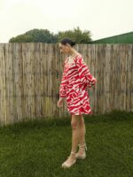 Pink Paprika by SASSAFRAS Printed Fit & Flare Dress - Image 5