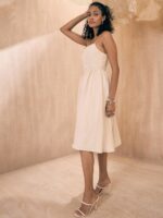 Pink Paprika by SASSAFRAS Sweetheart Neck Fit & Flare Dress - Image 5