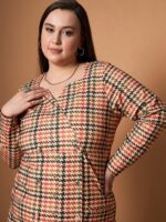 SASSAFRAS Curve Checked Dress - Image 2