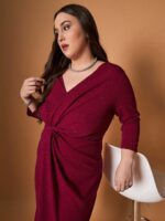 SASSAFRAS Curve Midi Dress