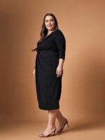 SASSAFRAS Curve Midi Dress - Image 3