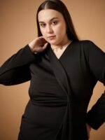 SASSAFRAS Curve Scuba Bodycon Dress - Image 2