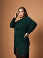 SASSAFRAS Curve Shirt Dress - Image 3