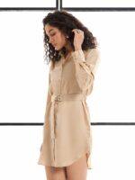 SASSAFRAS alt-laze Women Satin Shirt Dress - Image 3
