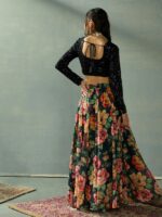Shae by SASSAFRAS Embellished Sequinned Ready to Wear Lehenga & - Image 5