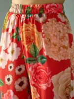 Shae by SASSAFRAS Women Floral Printed Regular Mirror Work Kurti with Sharara - Image 3