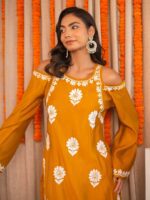 House of Kari Women Chikankari Muslin Kurta - Image 6
