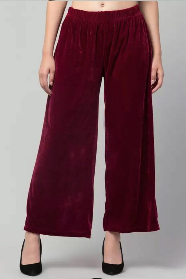 KEX Women Velvet Palazzos