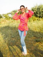 MABISH by Sonal Jain Abstract Printed Shirt Style Top - Image 5