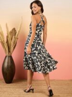 MABISH by Sonal Jain Ethnic Motifs Printed Sleeveless Crepe Fit & Flare Midi Dress - Image 5