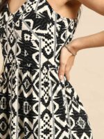 MABISH by Sonal Jain Printed Crepe A-Line Midi Dress - Image 2