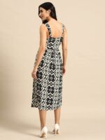 MABISH by Sonal Jain Printed Crepe A-Line Midi Dress - Image 4