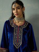 Shae by SASSAFRAS Women Ethnic Motifs Embroidered Regular Sequinned Kurta with Palazzos - Image 2