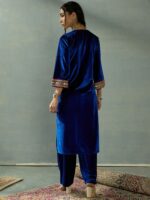 Shae by SASSAFRAS Women Ethnic Motifs Embroidered Regular Sequinned Kurta with Palazzos - Image 5