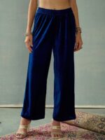 Shae by SASSAFRAS Women Ethnic Motifs Embroidered Regular Sequinned Kurta with Palazzos - Image 7