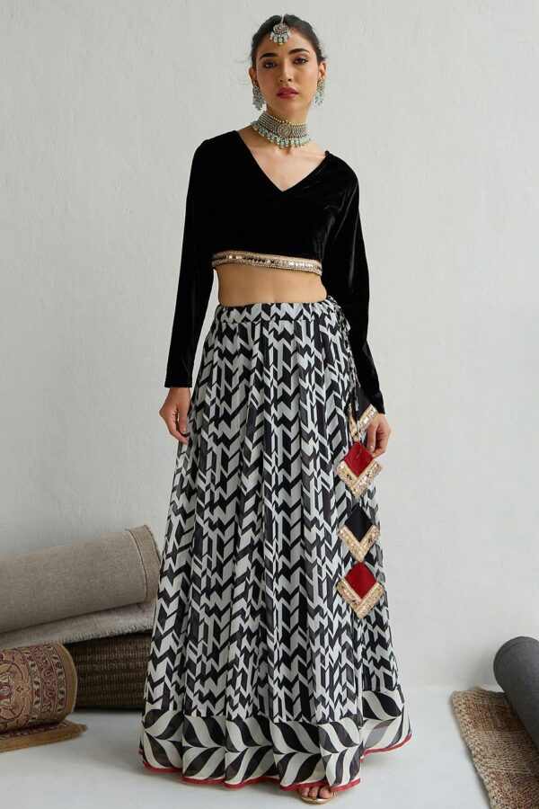 Shae by SASSAFRAS Embellished Sequinned Ready to Wear Lehenga &
