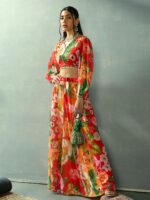 Shae by SASSAFRAS Printed Beads and Stones Ready to Wear Lehenga & - Image 4