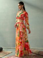 Shae by SASSAFRAS Printed Beads and Stones Ready to Wear Lehenga & - Image 6