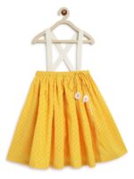 Tiber Taber Girls Embroidered Cotton Ready To Wear Lehenga & Blouse With Dupatta - Image 3