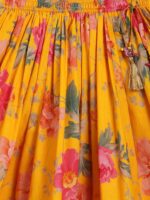 Tiber Taber Girls Embroidered Pure Cotton Ready to Wear Lehenga & Blouse With Dupatta - Image 3