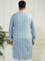 Men's Grey Cotton Kurta - Image 2