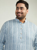 Men's Grey Cotton Kurta - Image 3