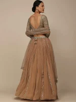Gorgeous Beige Sequins Georgette Party Wear Lehenga Choli - Image 5